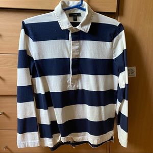 JCrew 1984 rugby shirt, size small